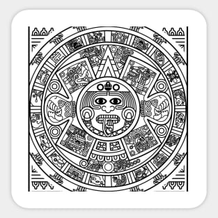 aztec calendar Sticker